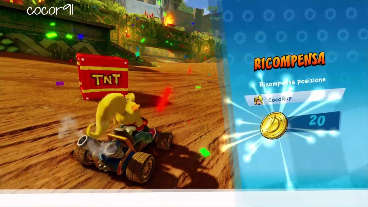 Crash team racing sfida dei cristalli RUDERI FURIOSI