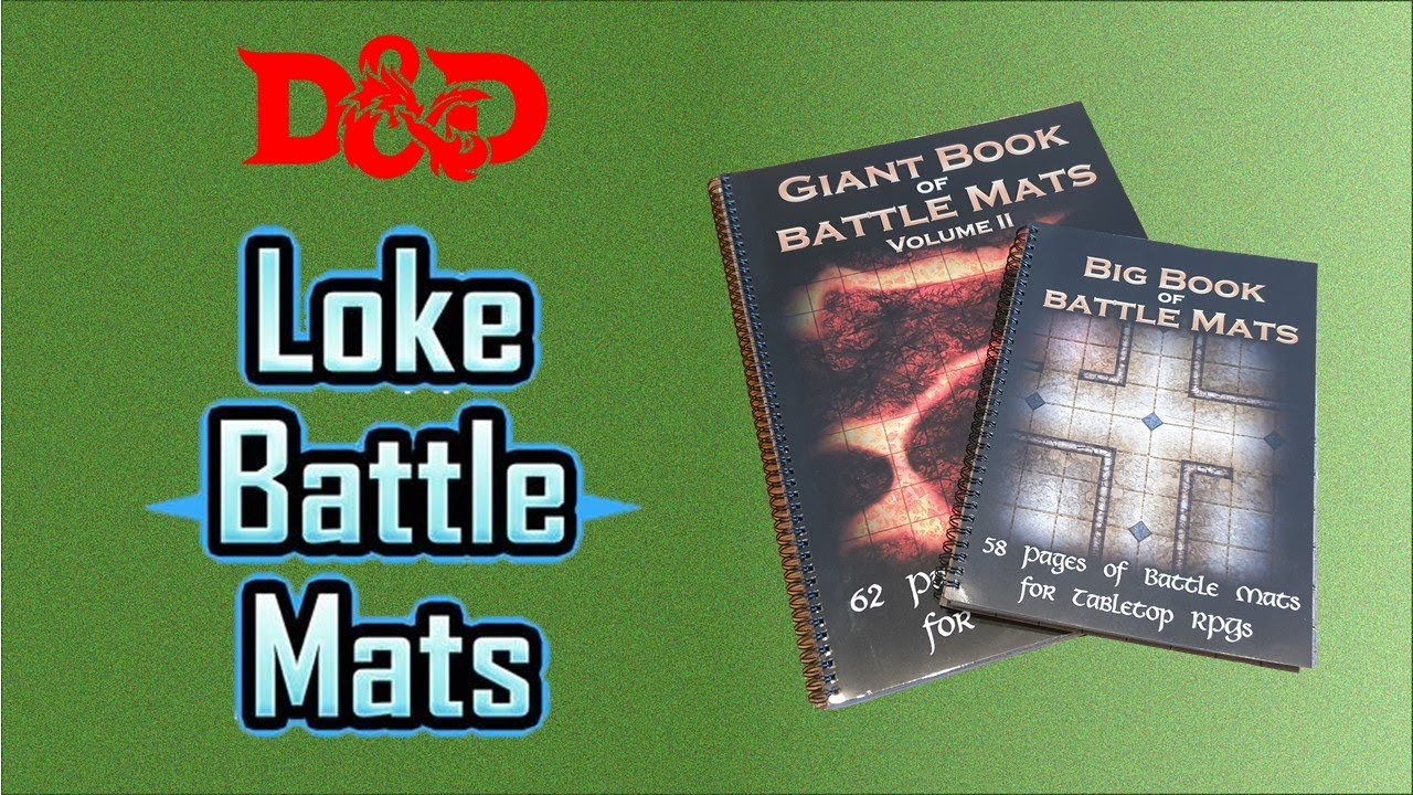 Loke BattleMats - Big & Giant Book of Battle Mats - Review (D&D)