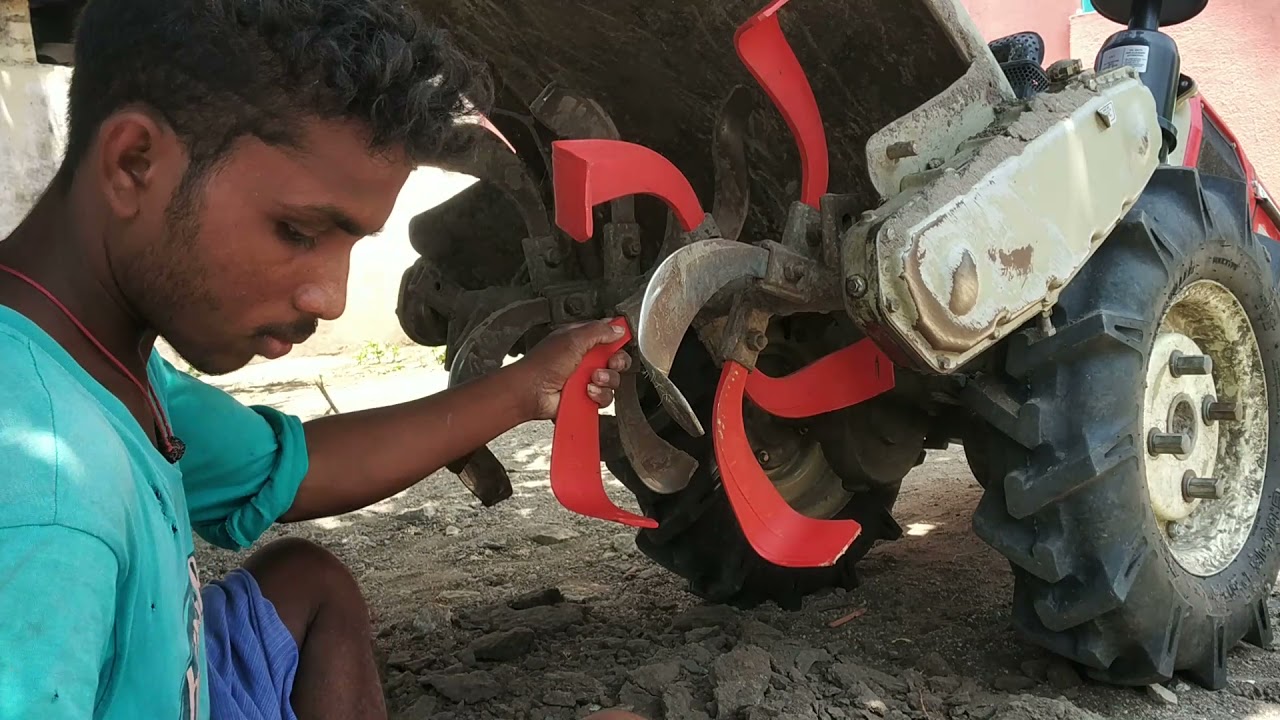 VST SHAKTI 130-DI POWER TILLER||NEW BLADES changing||SEE MY VILLAGE||#seemyvillage
