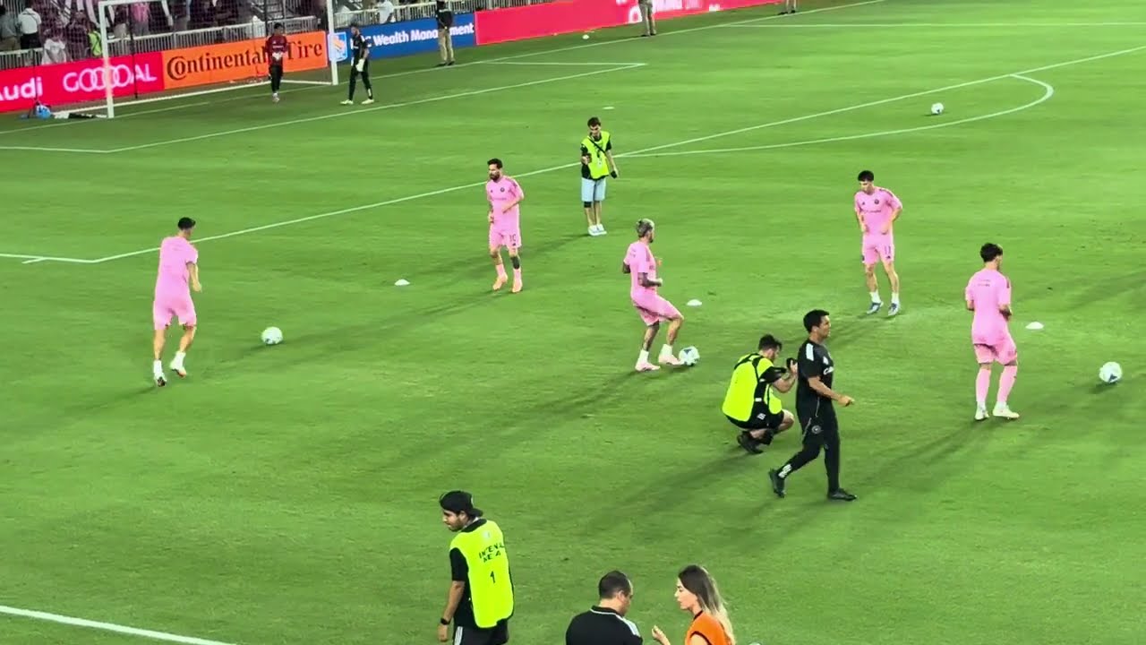Inter Miami CF vs Nashville SC Pregame Warmups 10/24/25 MLS Cup Playoffs Round 1 Game 1