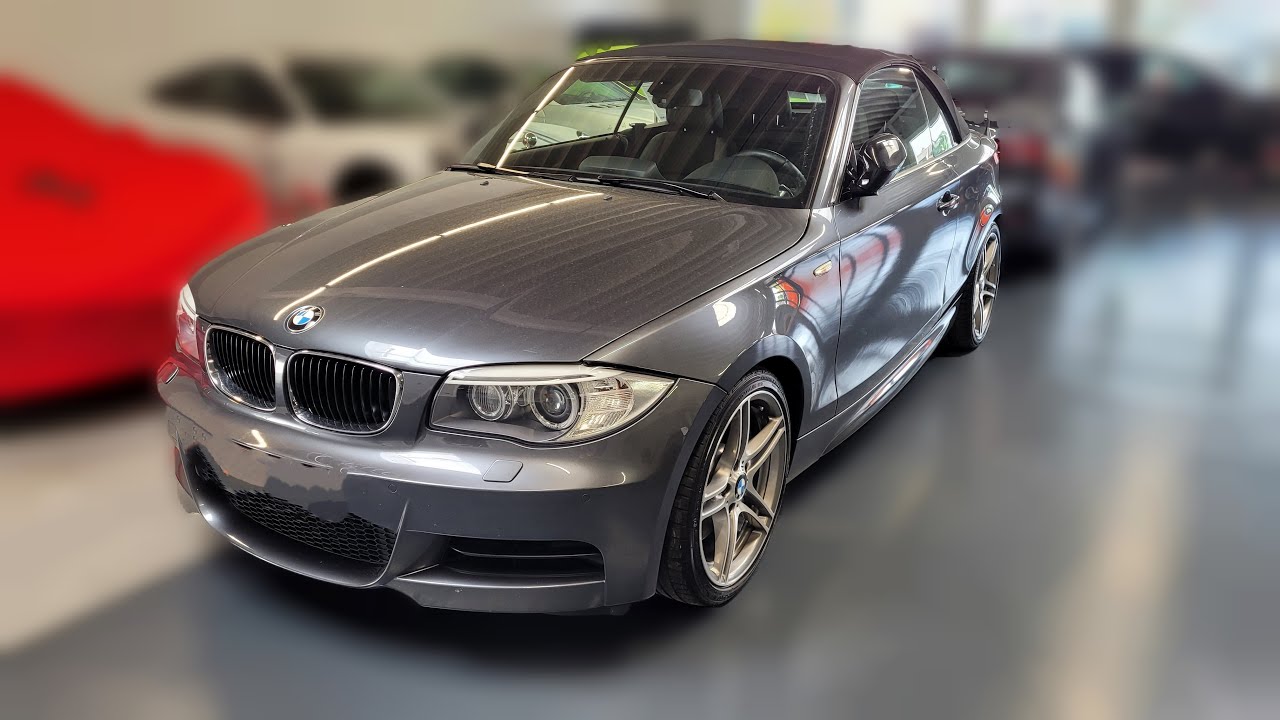 BMW 135i Cabrio E88 306 PS Start, Sprotzeln, exhaust sound, Beschleunigung Landstraße und 0-180 km/h