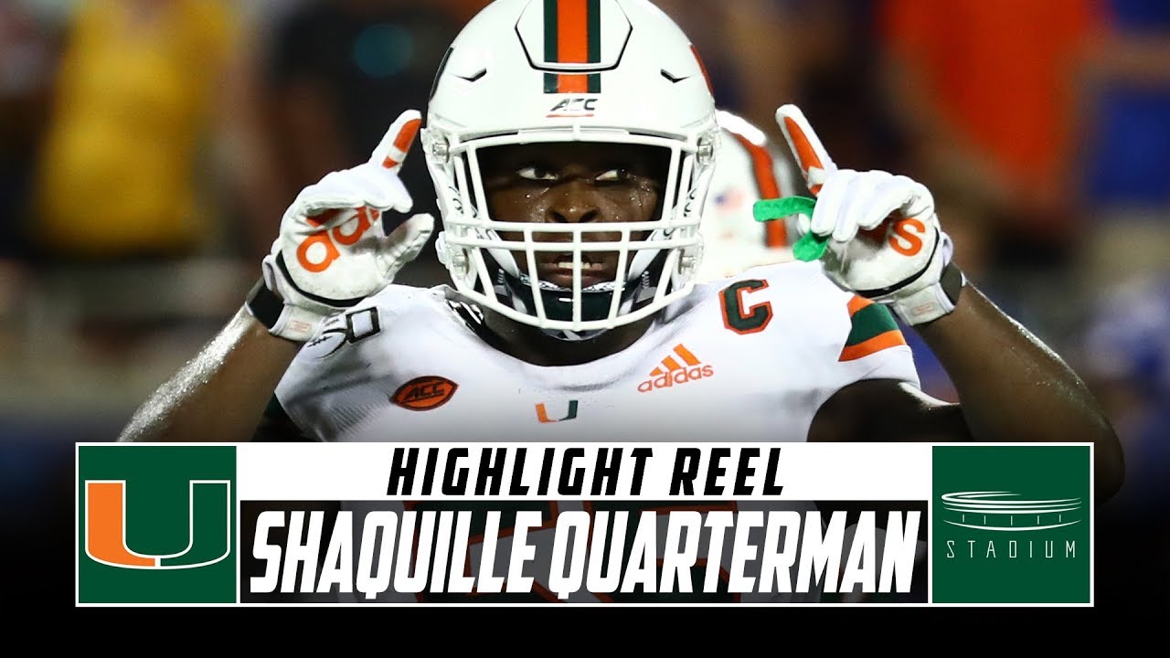 Miami LB Shaquille Quarterman Highlight Reel - 2019 Season | Stadium