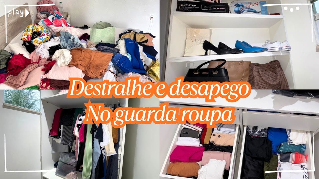 Destralhe e desapego no guarda-roupa #desapego #doação #guardaroupa 