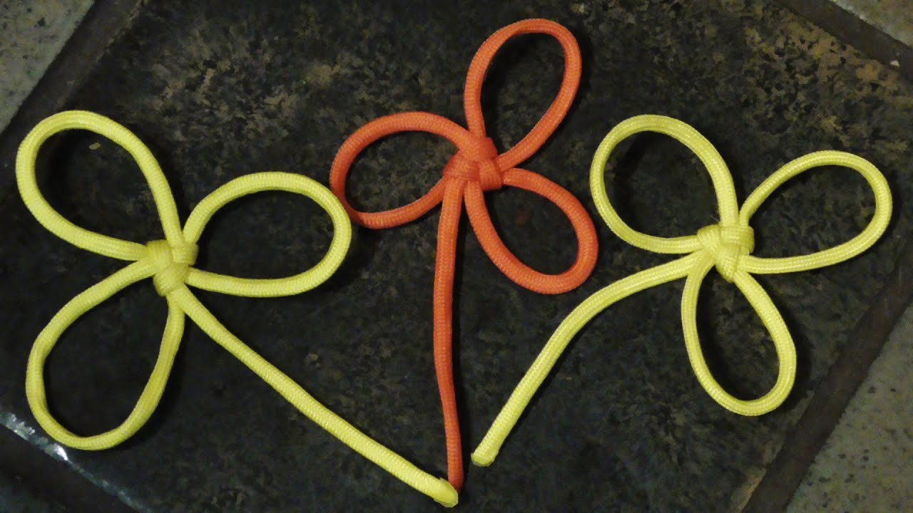 Decorative Paracord Flowers How To Tie A Chinese Butterfly Knot