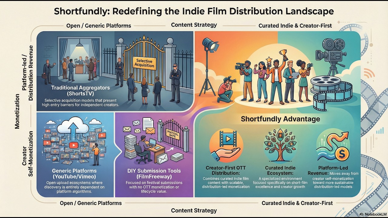 Shortfundly vs YouTube & OTT Aggregators | The Future of Indie Film Distribution & Monetization