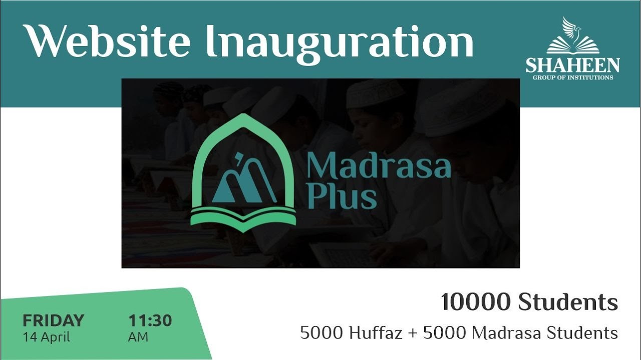 Website Inauguration of Madrasa Plus | Free Education