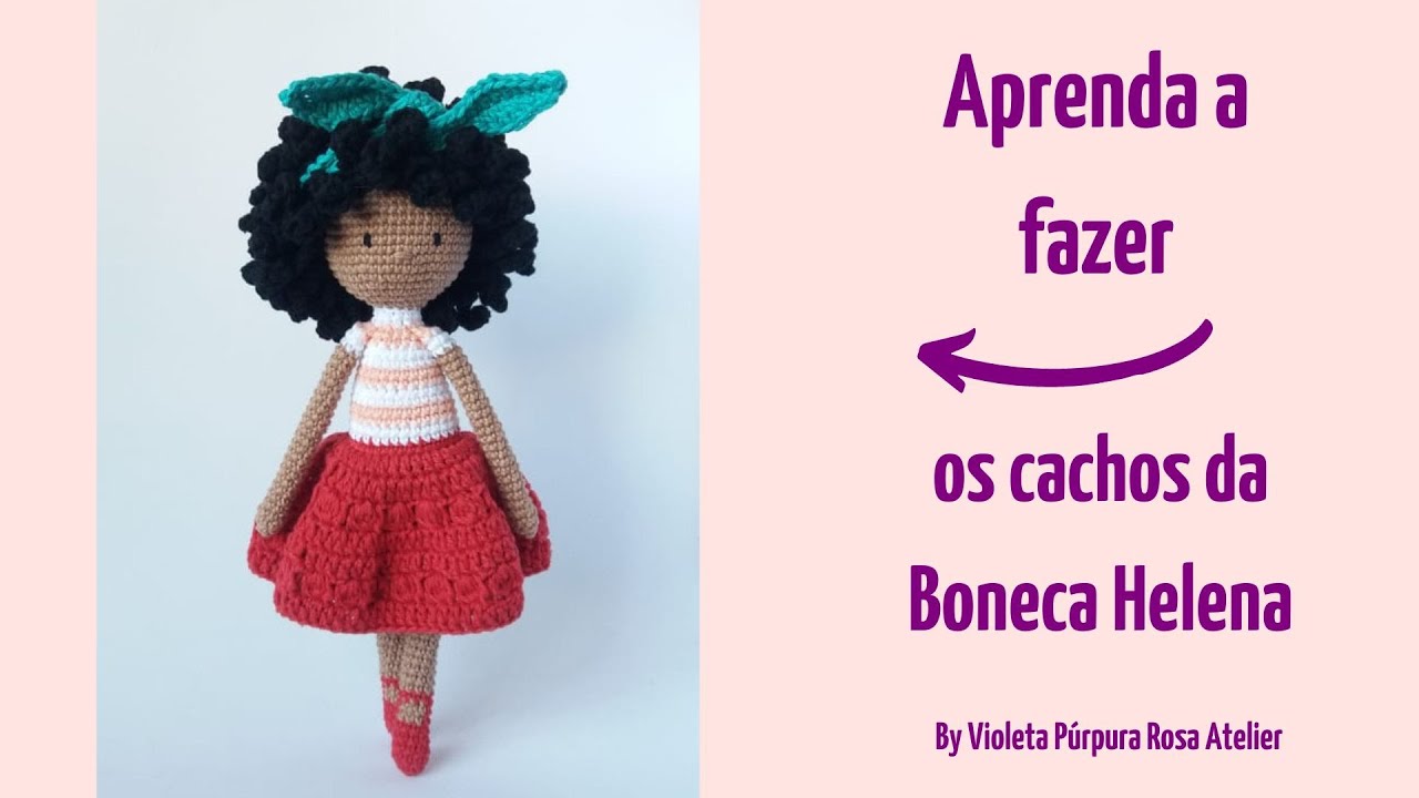 Como fazer Cabelo Cacheado, Ondulado, Crespo, Cabelão para Amigurumi