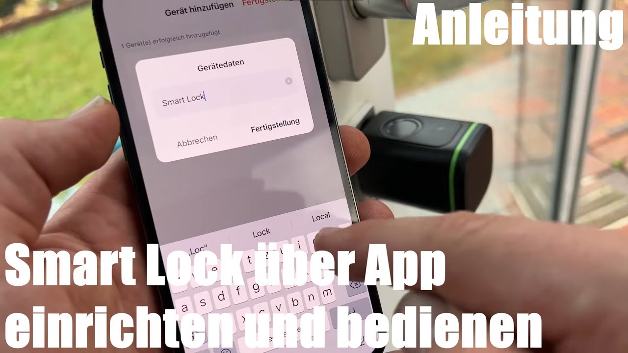 Smart Lock über App einrichten (Setup) und bedienen - Yagusmart Tuya BLE Keyless Smart Lock Zylinder