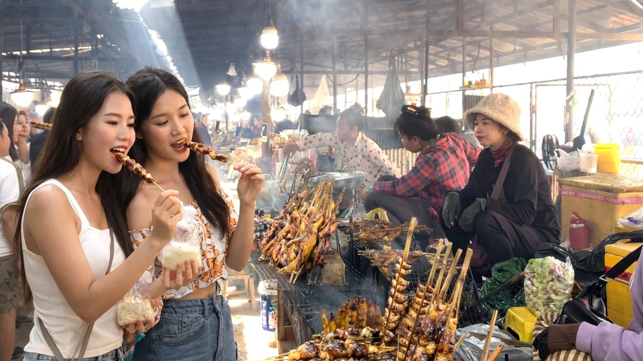 Fantastic! Cambodian Street Food Tour 2026 | Delicious Grilled Frog, Fish, Bee, Chicken, & More