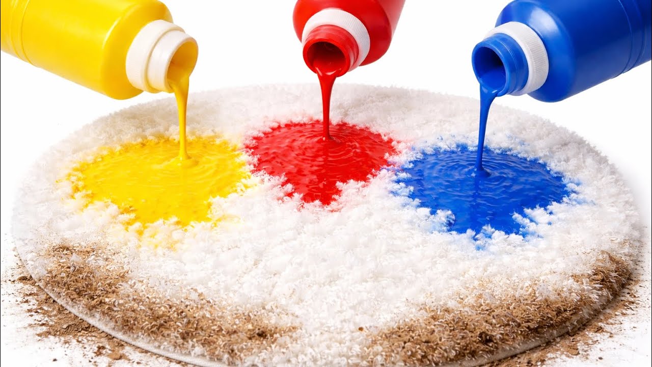 BMW😱Color vs Dirt Experiment on White Rug | Satisfying Visual Test👍