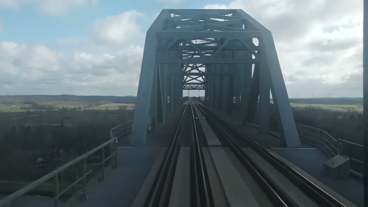Mitfahrt IC über die Hochbrücke Hochdonn
