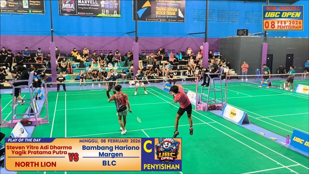UBC OPEN 2026 SEASON 1 CLASS C | STEVEN + YAGIK (NORTH LION)  VS BAMBANG + MARGEN (BLC)