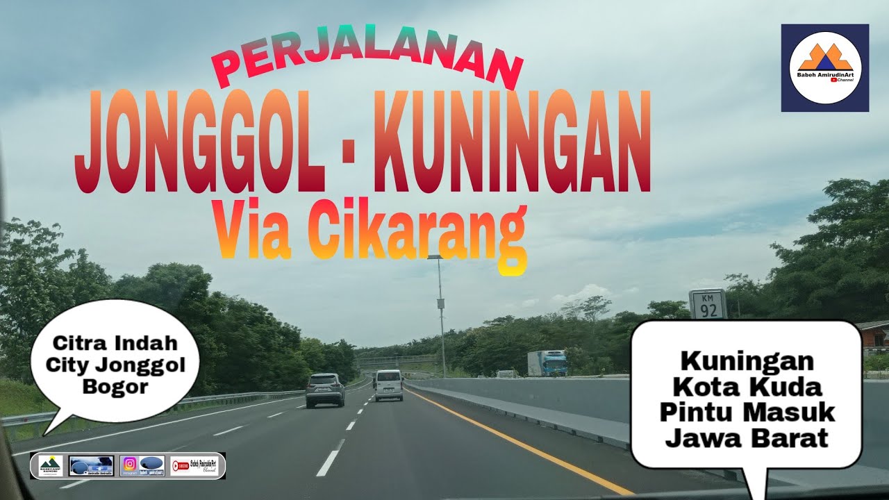 Perjalanan Jonggol - Kuningan Via Cikarang  KOTA KUDA Pintu Gerbang Masuk Jawa Barat