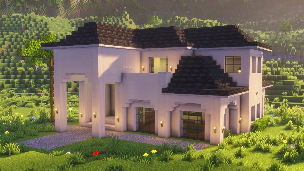 I Built an INSANE House in Hardcore Minecraft