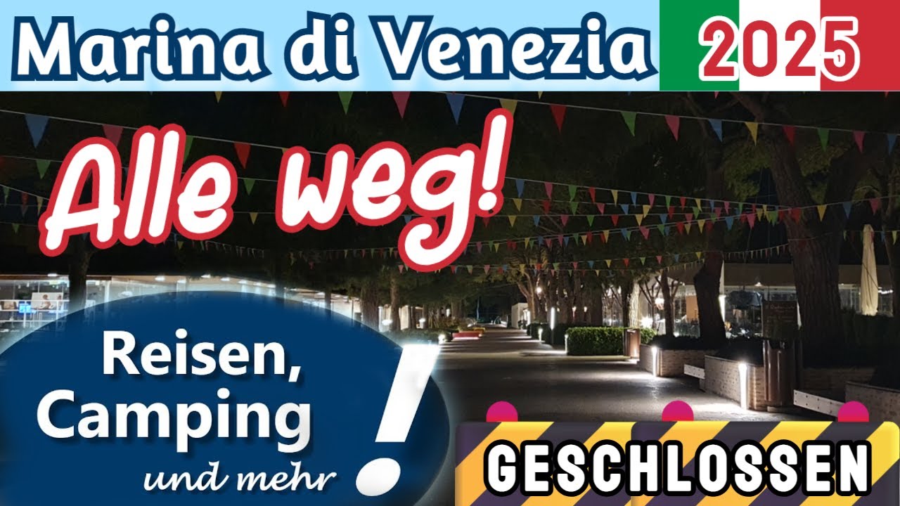 Saisonende Marina di Venezia - eine Stadt schließt ihre Tore | ReiseVLOG Italien 2025