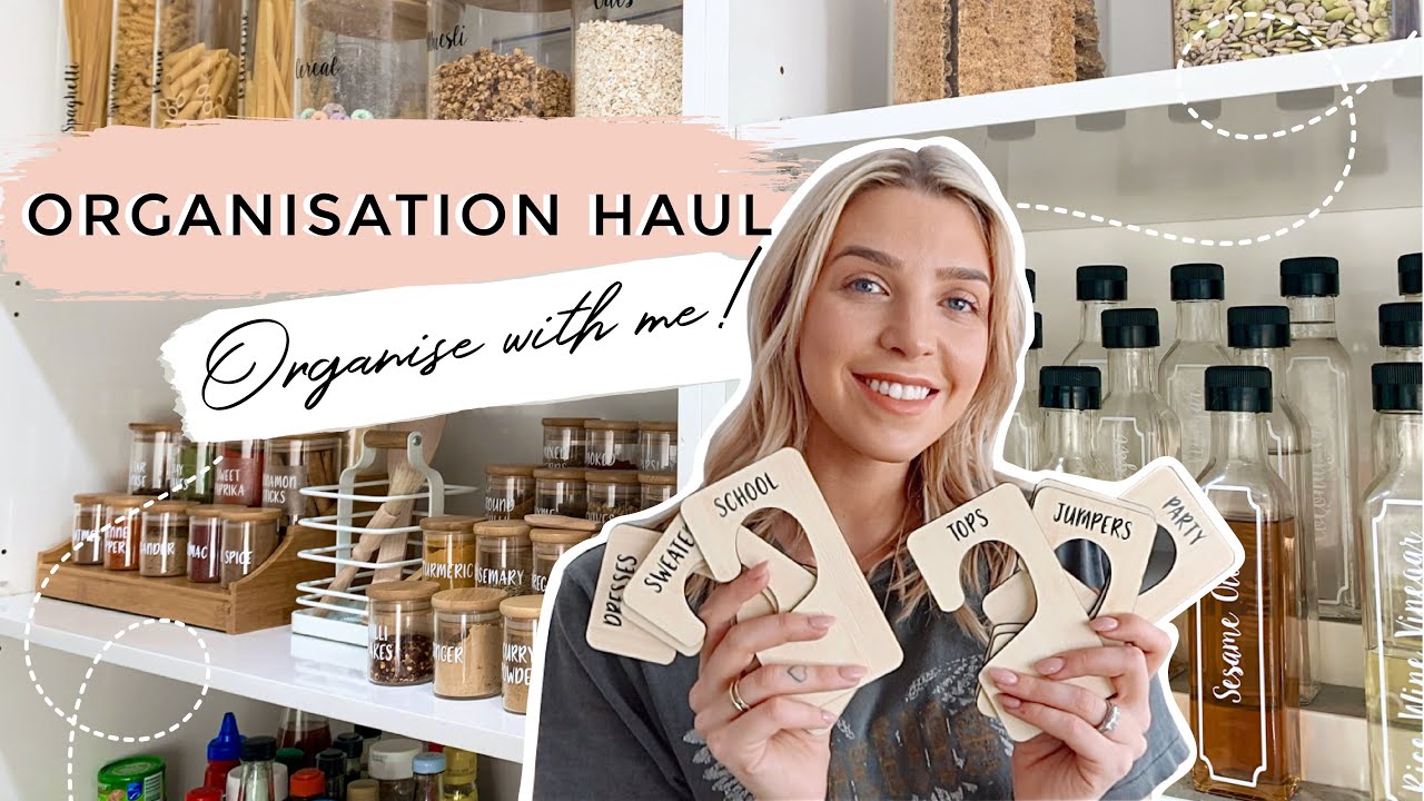 ORGANISATION HAUL!! ORGANISE WITH ME/ Rearranging my Pantry/ Wardrobe Organisation/ Steph Pase