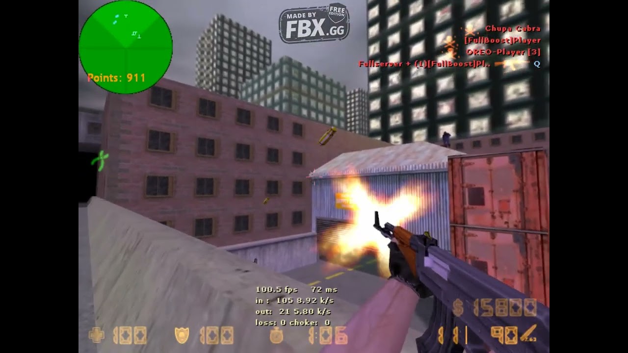 Counter-Strike 1.6 Server map cs_assault  with 44 frags