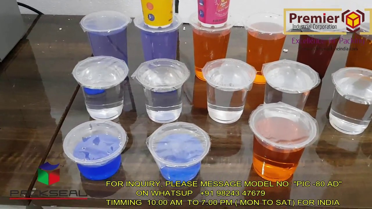 LASSI / WATER GLASS PACKING MACHINE, JUICE PACKING MACHINE / POPCORN PACKING MACHINE