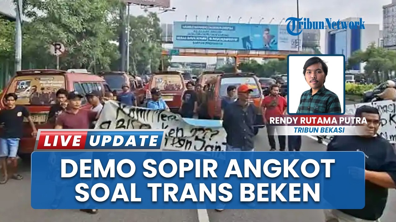 Cemas Setoran Menipis, Ratusan Sopir Angkot di Bekasi Mogok Kerja, Protes Jalur Trans Beken