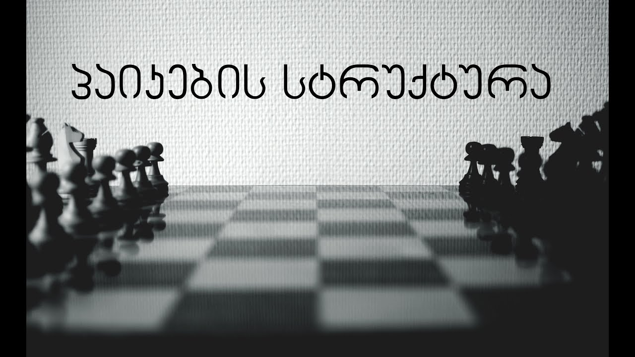 22. ჭადრაკი. პარტიის ელემენტები. პაიკების სტრუქტურა