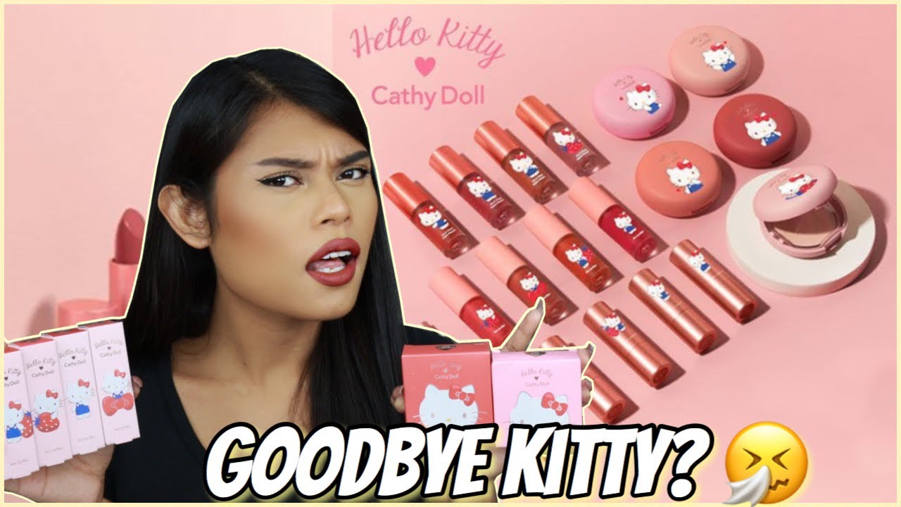 HELLO KITTY MAKEUP NI CATHY DOLL?! CUTE BA O NAKAKATA-CUTE SA MORENA?! LOL!