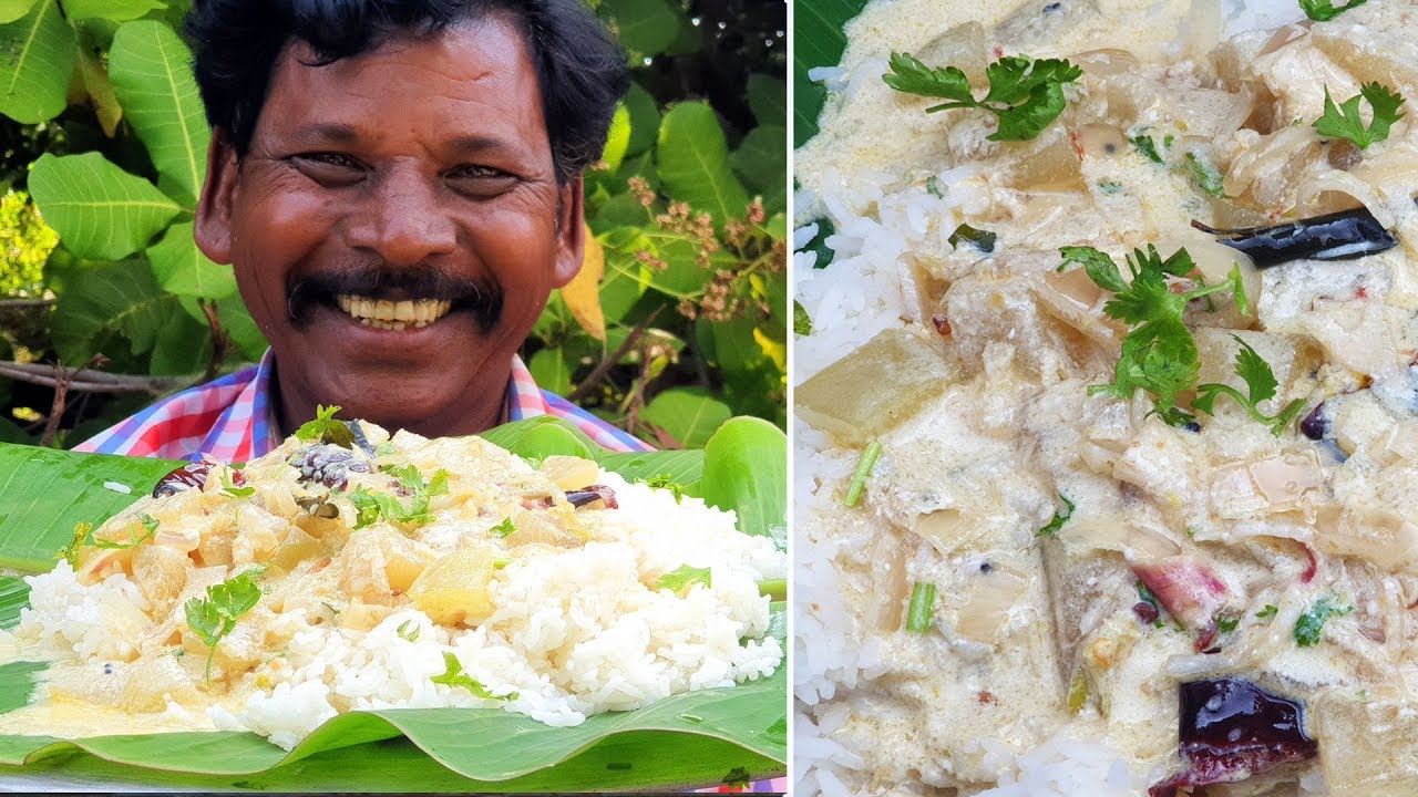 கேரளா ஸ்டைல் பூசணிக்காய் மோர் குழம்பு |  Pumpkin Mor Kuzhambu | White ( Ash Gourd) Buttermilk Gravy