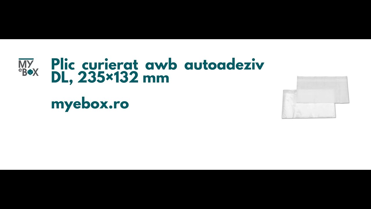 Plic curierat awb autoadeziv DL, 235&times;132 mm I Plicuri AWB I Plicuri port documente I