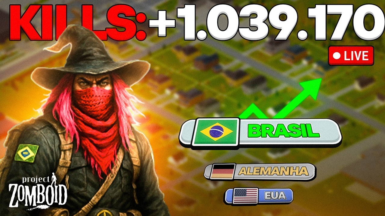 🔴 AO VIVO | 1.039.170 KILLS  8 anos de Sobrevivência | O MUNDIAL DE ZOMBOID 🇧🇷