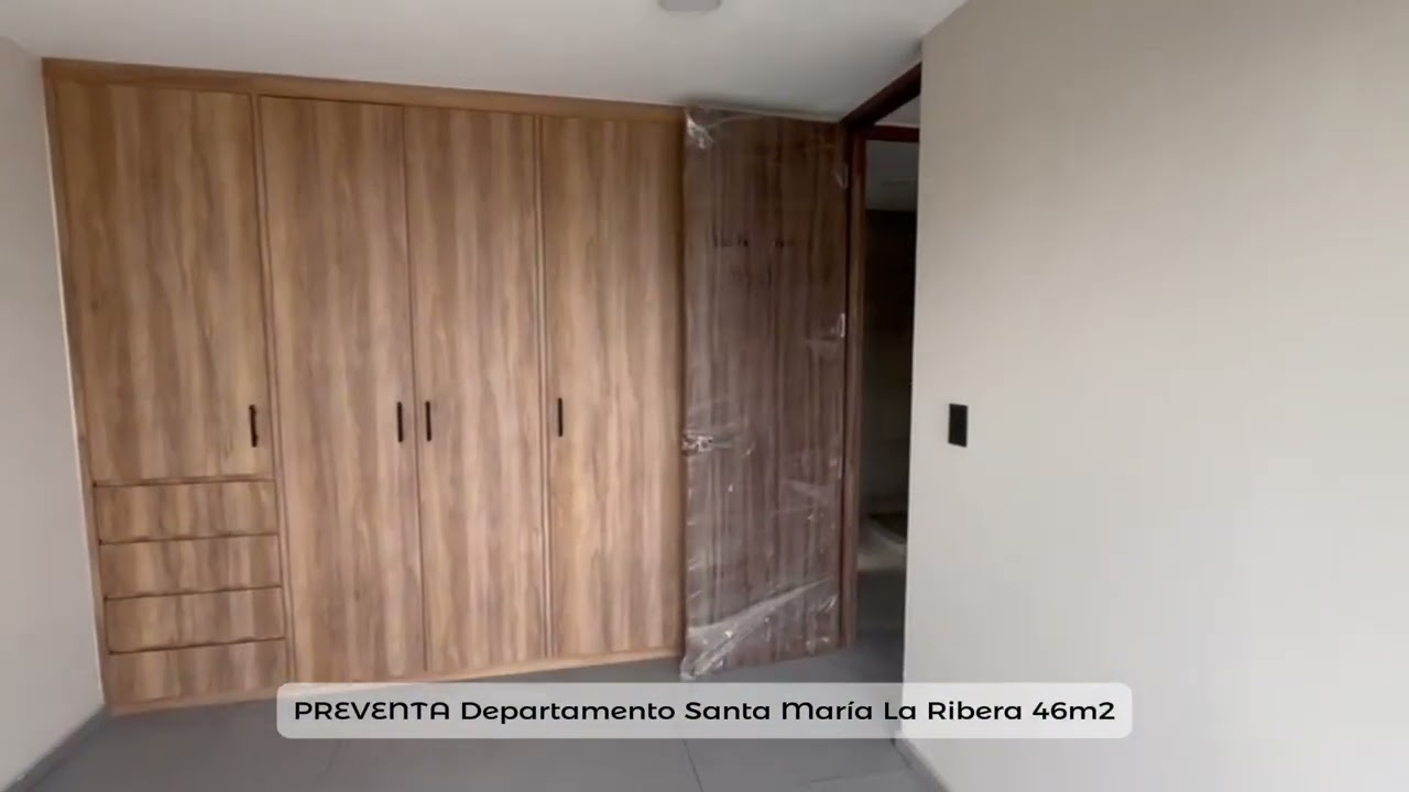 PREVENTA Departamento Santa María la Ribera 46m2 1R 1B 1E