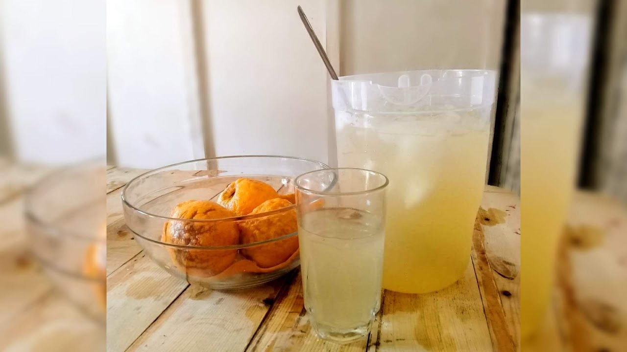 ¡Como preparar una refrescante AGUA DE NARANJA CUCHO O NARANJA AGRIA! 🍊🧊