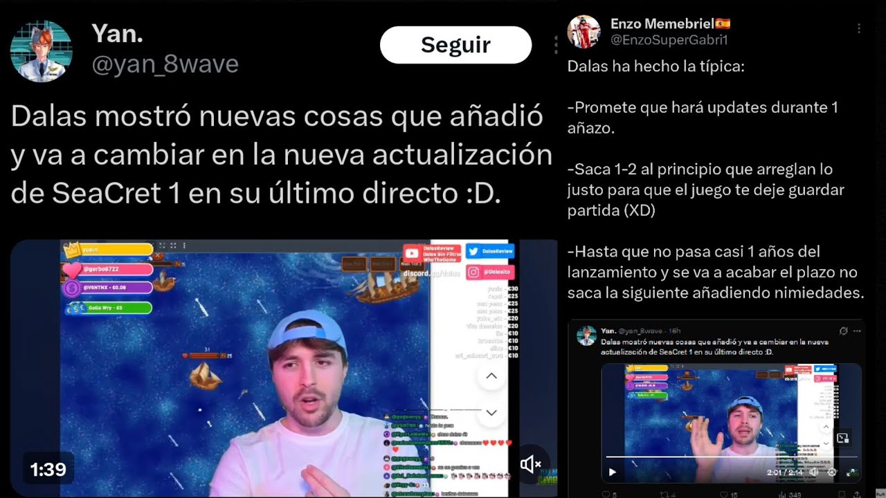 DALAS FINALMENTE TRAE ACTUALIZACIONES y MEJORAS de su JUEGO SEACRET 1