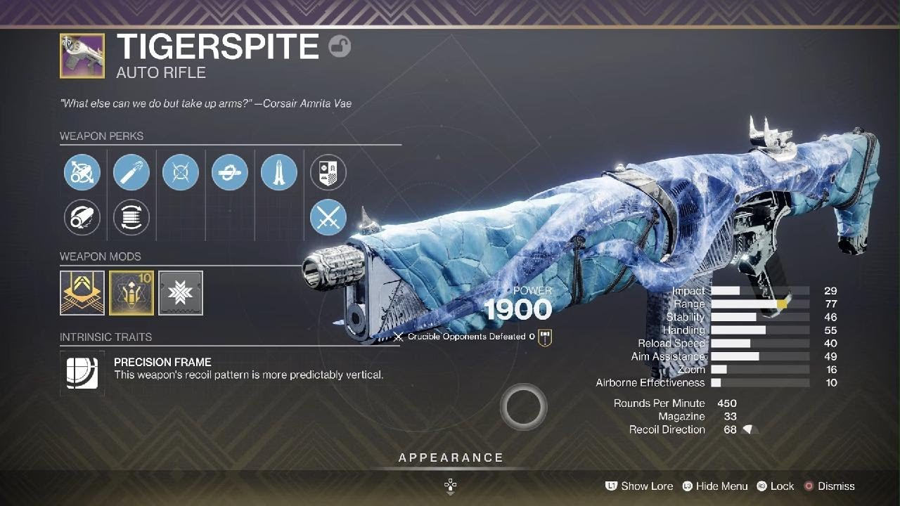 Destiny 2- Tigerspite Absolutely Shreds