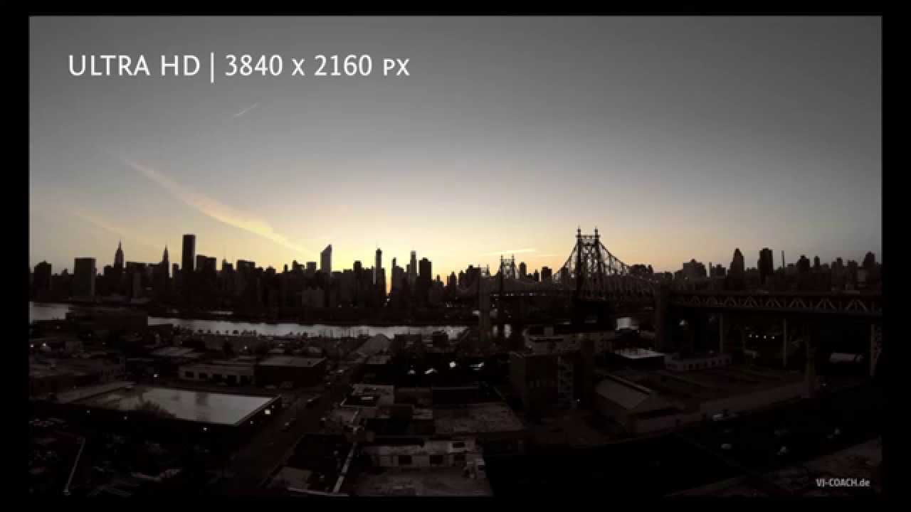 4K UltraHD to Standard Definition (Resolution Comparison)