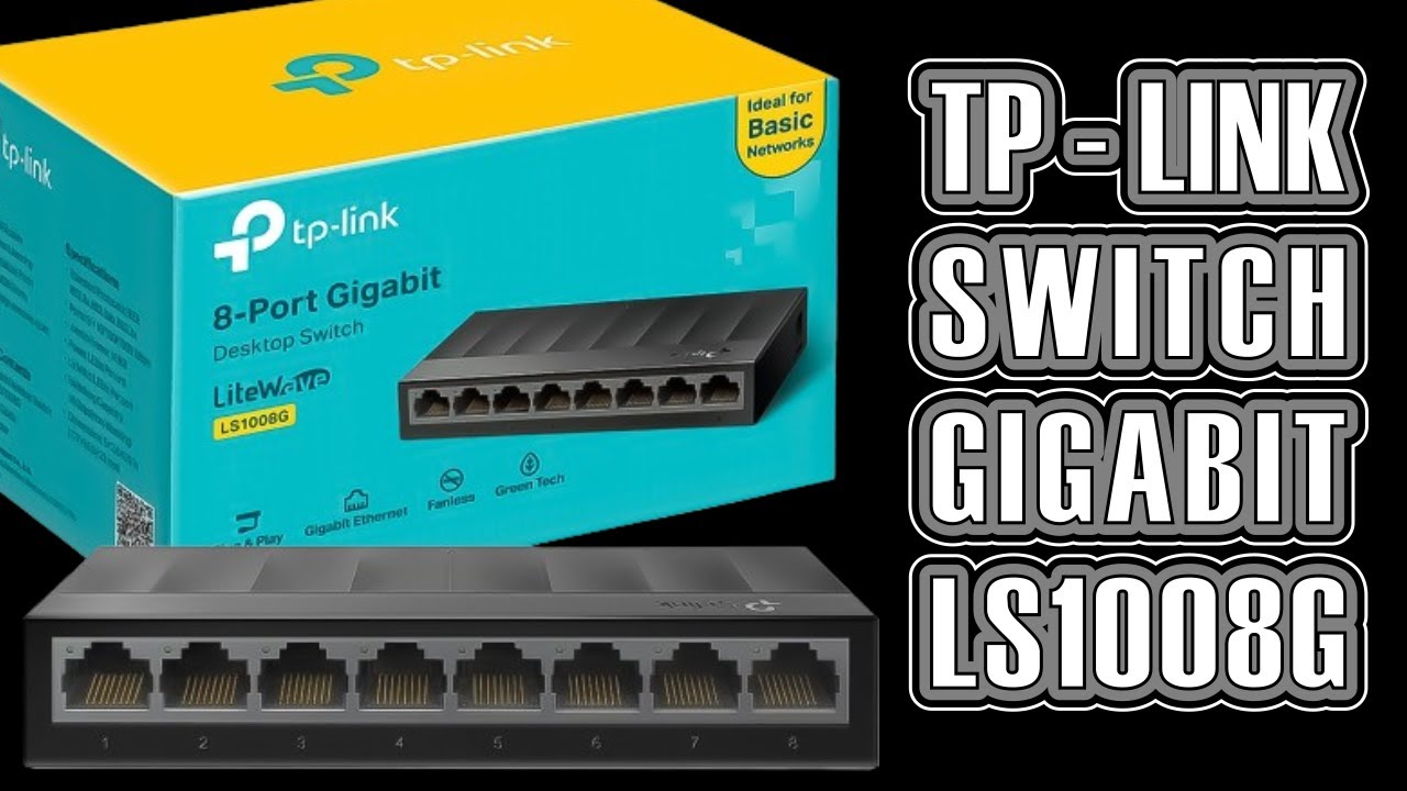 Switch 8 Portas Gigabit LS1008G TP Link #tplink #switch