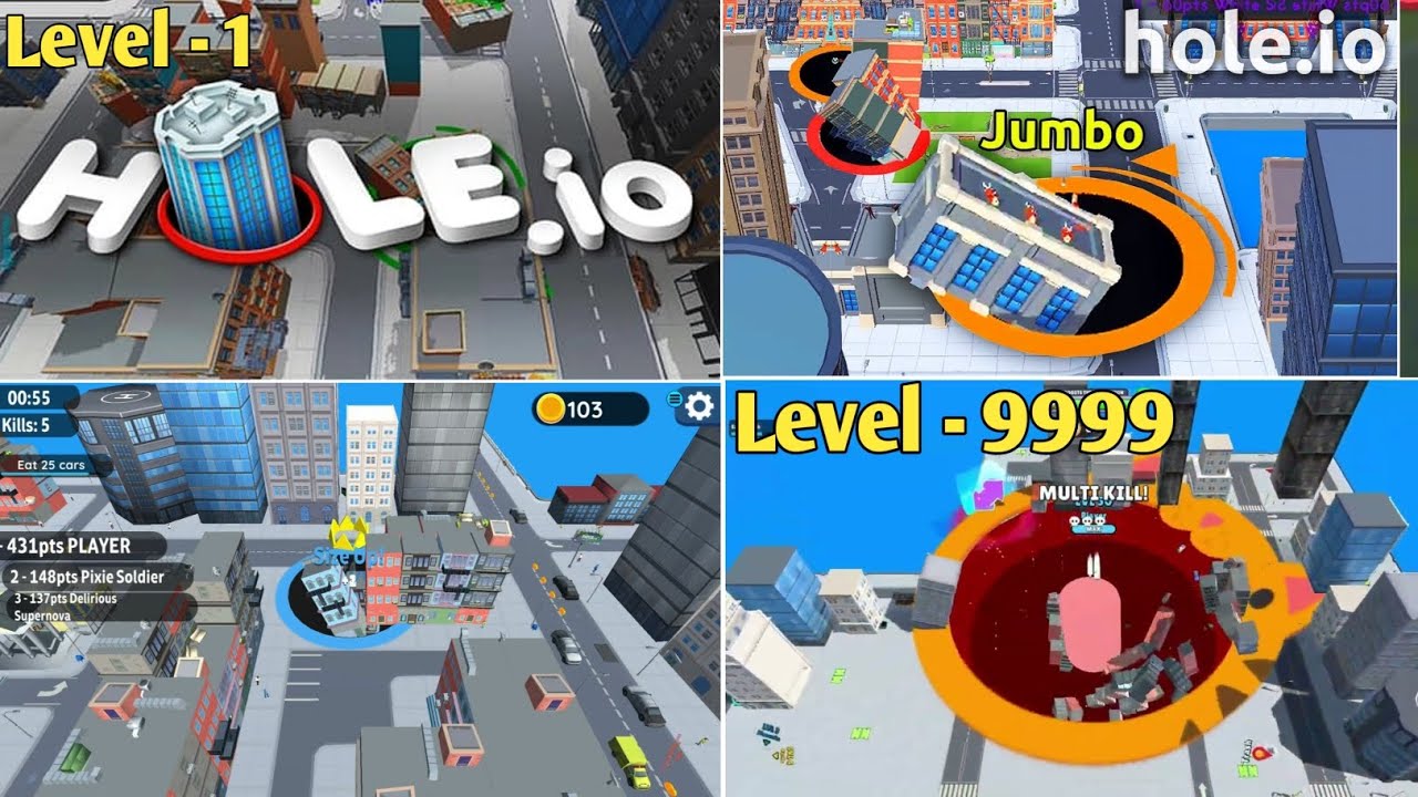 Hole.io Level 1 Se Level 999 | Gameplay S Patel Gamerz 
