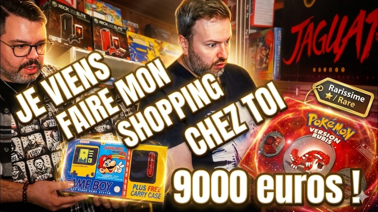 JE VIENS FAIRE MON SHOPPING CHEZ TOI #2 collection jeux vidéo gaming room tour