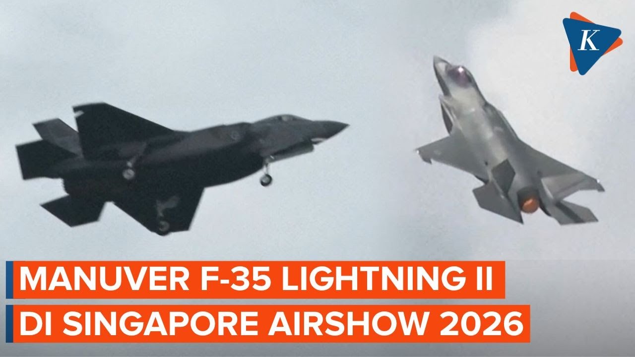 Aksi F-35 Lightning II, Jet Tempur Tercanggih di Singapore Airshow 2026