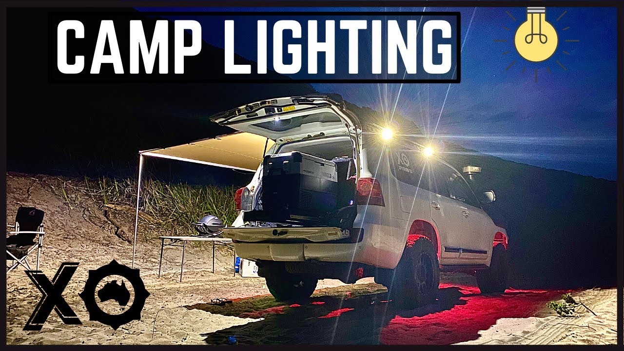 CAMP LIGHTING SETUP | What works for me | 12V and Battery | Permanent and portable | Lighting ideas