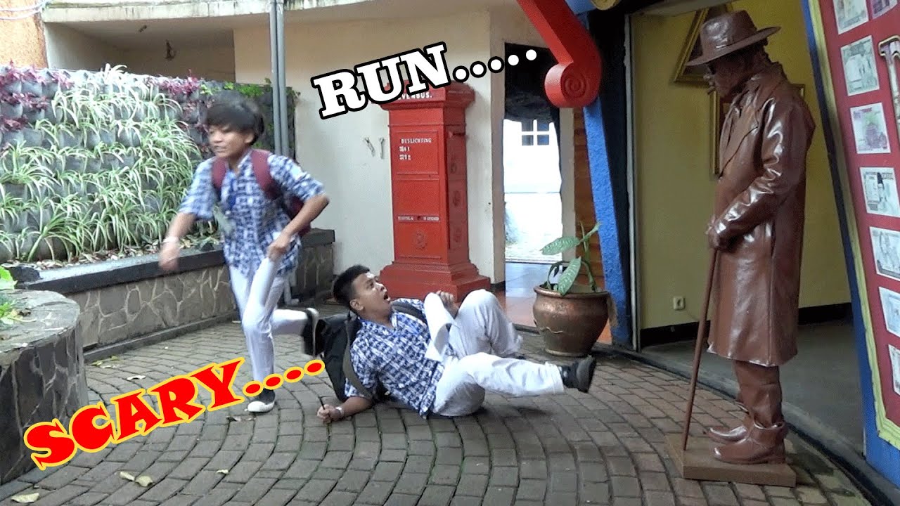 KOCAK PARAH😂😂,ASLI BIKIN NGAKAK || Human satutue prank