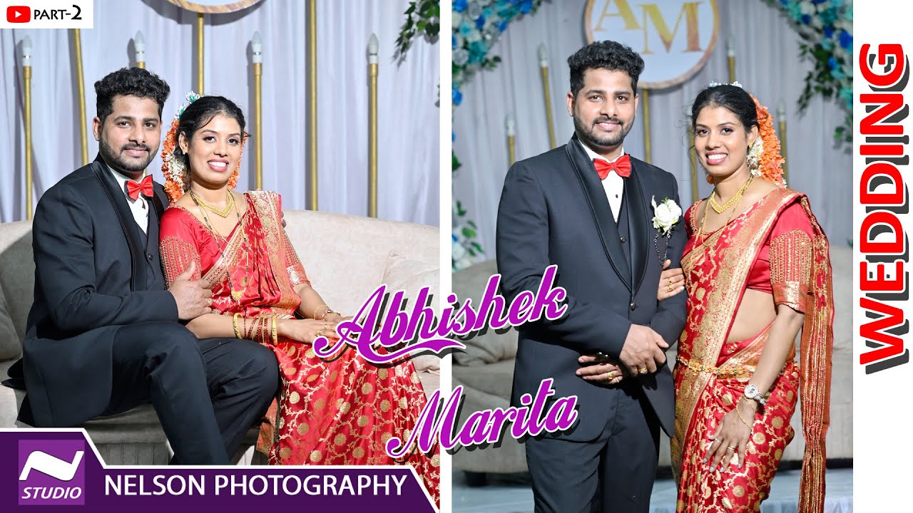 Part-2 ABHISHEK-MARITA, Catholic Wedding Reception Ceremony by #NelsonPhotographyMangalore