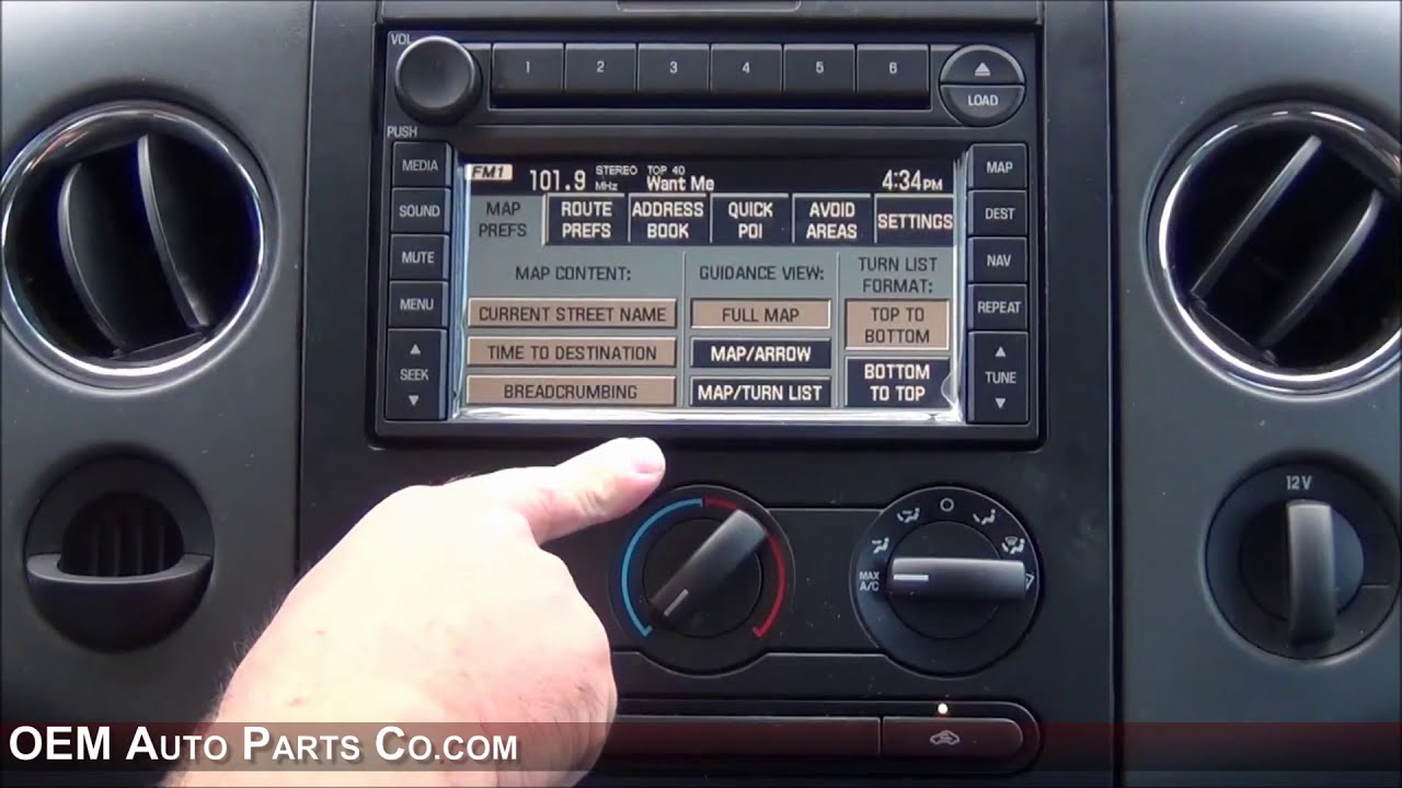 2004-2008 Ford F150 - Factory GPS Navigation Radio Upgrade - Easy Plug & Play Install!