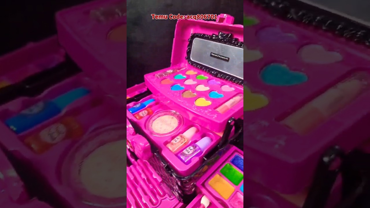 Kawaii Pink Makeup Kit for young girls | makeup set toys #toys #makeup