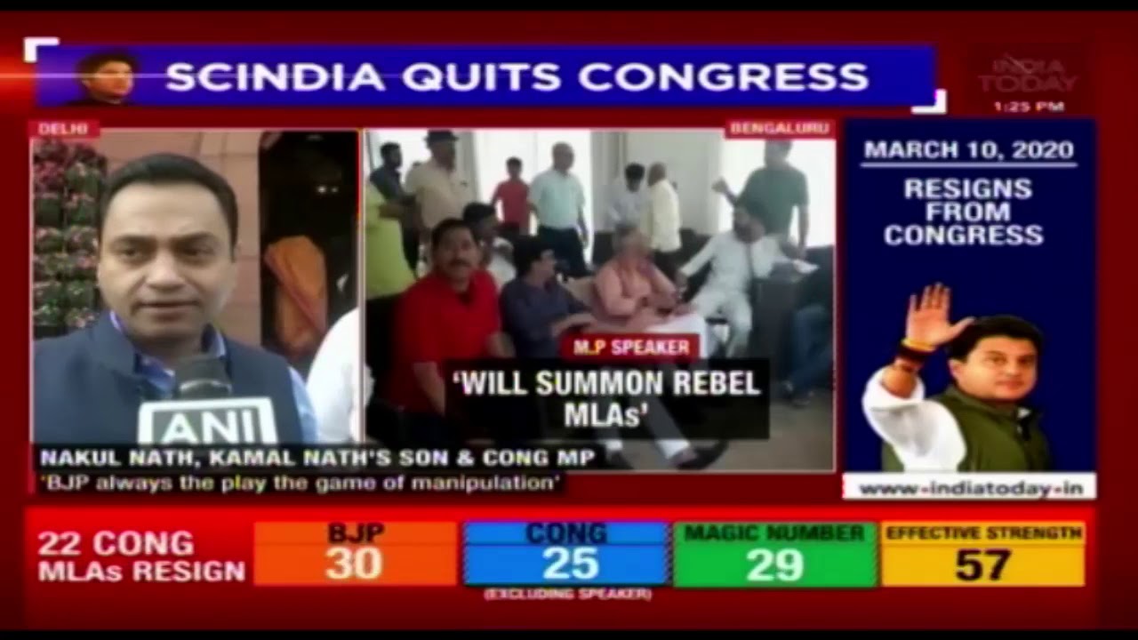 Congress Remains Hopeful Over M.P Political Crisis; Watch Leaders React