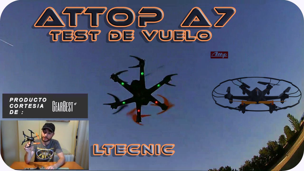 DRONE, attop A7, Hexacopter. Flight Test LTECNIC
