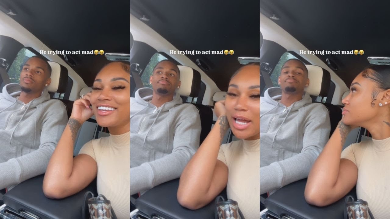 Jania Meshell Asks Baby Daddy Dejounte Murray To Show Camera How He Be Acting 😂😂😂