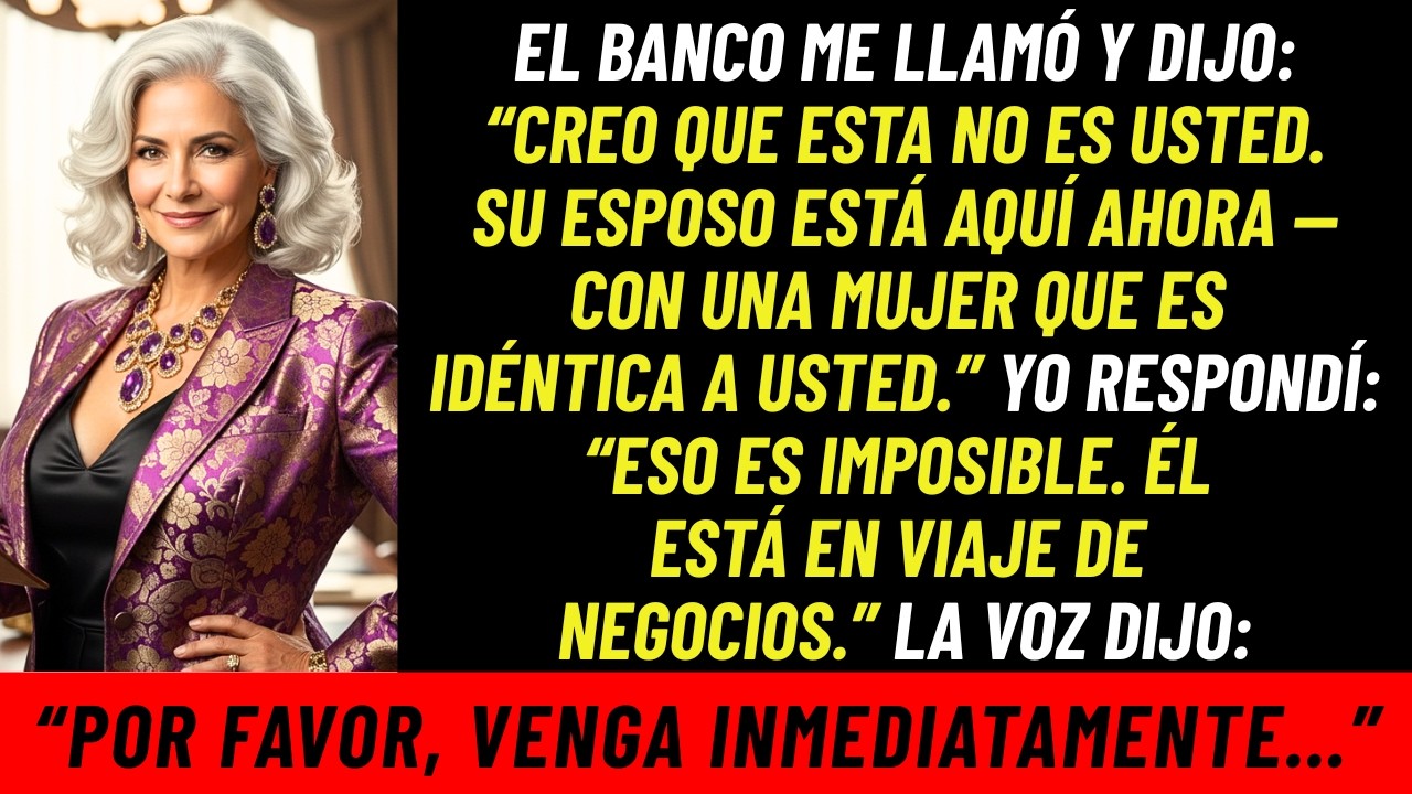 “El Banco Me Llamó ‘Su Esposo Está Aquí Con Una Mujer Igual A Usted… ¿No Se Había Ido De Viaje’”