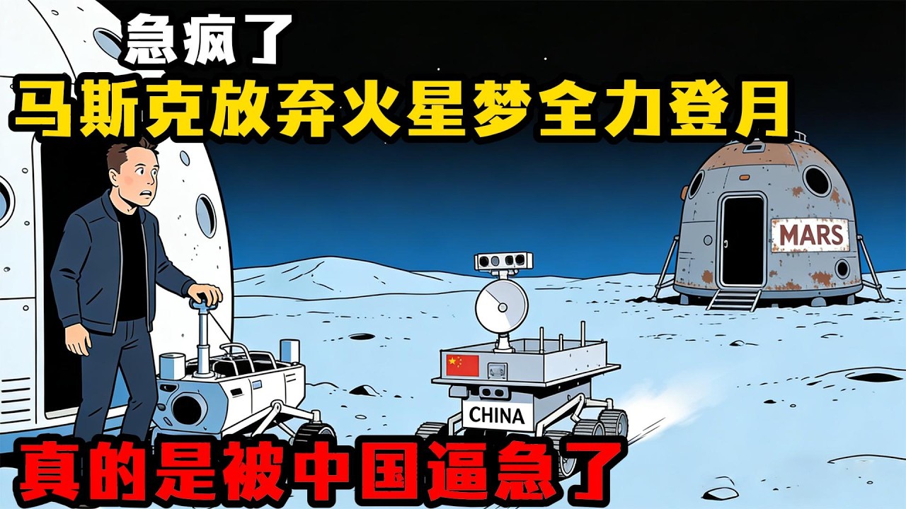 13個月倒計時！馬斯克放狠話：必搶在中國前登月，他真的能做到？#馬斯克反轉登月 #中美登月大戰 #中國載人登月2030 #星艦技術漏洞 #NASA困境 #馬斯克火星夢騙局 #夢舟飛船