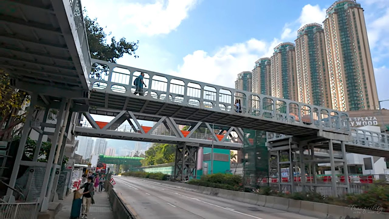 【城市紀錄】鑽石山龍翔道臨時行人天橋 | 2025年 香港 | 街拍 POV 4K