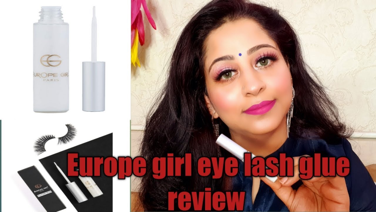 How to apply False Eyelashes in minutes |Europe Girl Eyelash Glue  Review | |Jaya Sharma