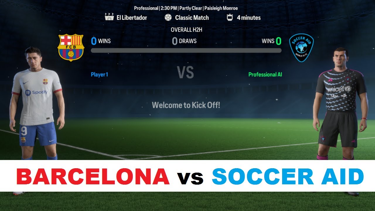 BARCELONA  vs SOCCER AID